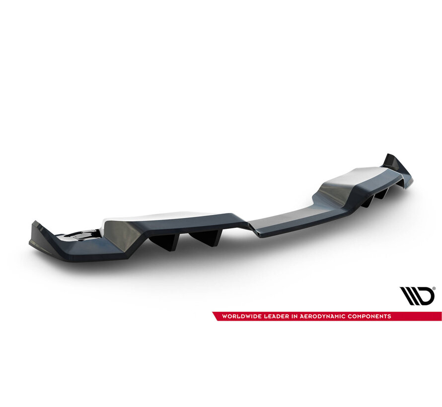 Maxton Design Central Rear Splitter (with vertical bars) Chevrolet Corvette Z06 C7