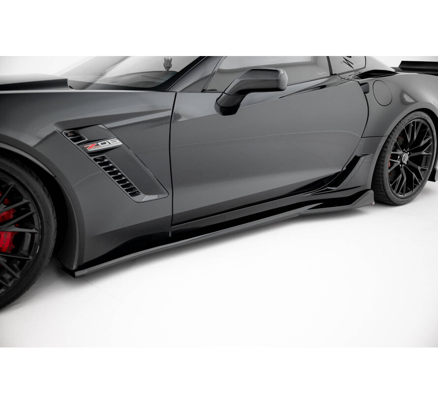 Maxton Design Side Skirts Diffusers Chevrolet Corvette Z06 C7