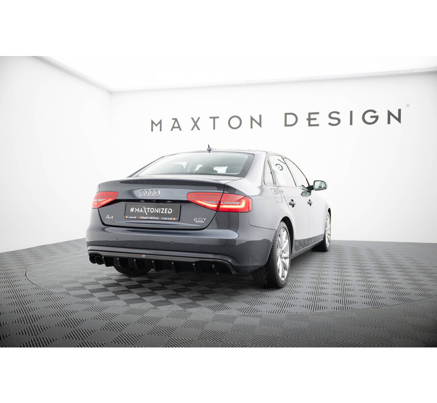 Maxton Design Rear Valance Audi A4 B8 Facelift (Single side dual exhaust version)
