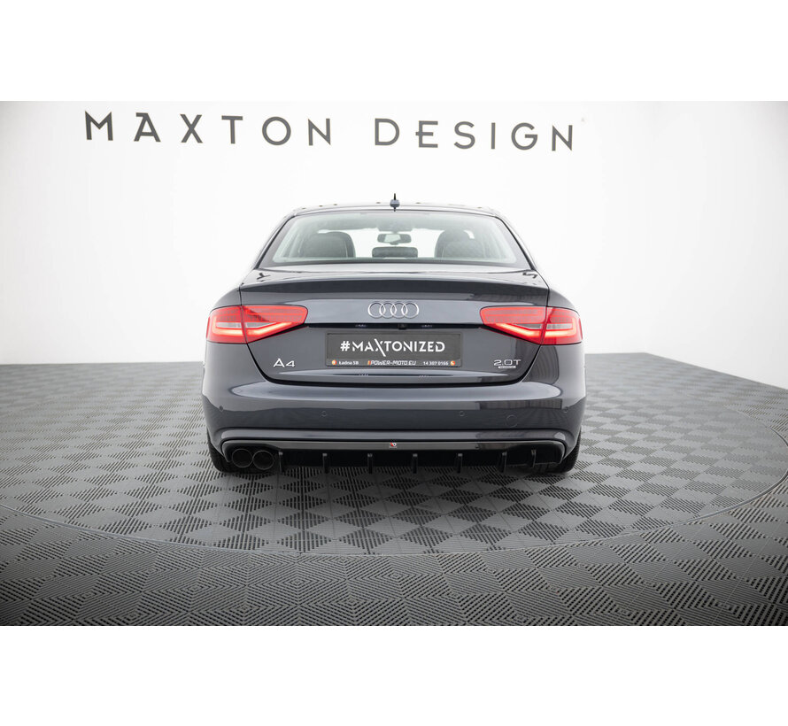 Maxton Design Rear Valance Audi A4 B8 Facelift (Single side dual exhaust version)
