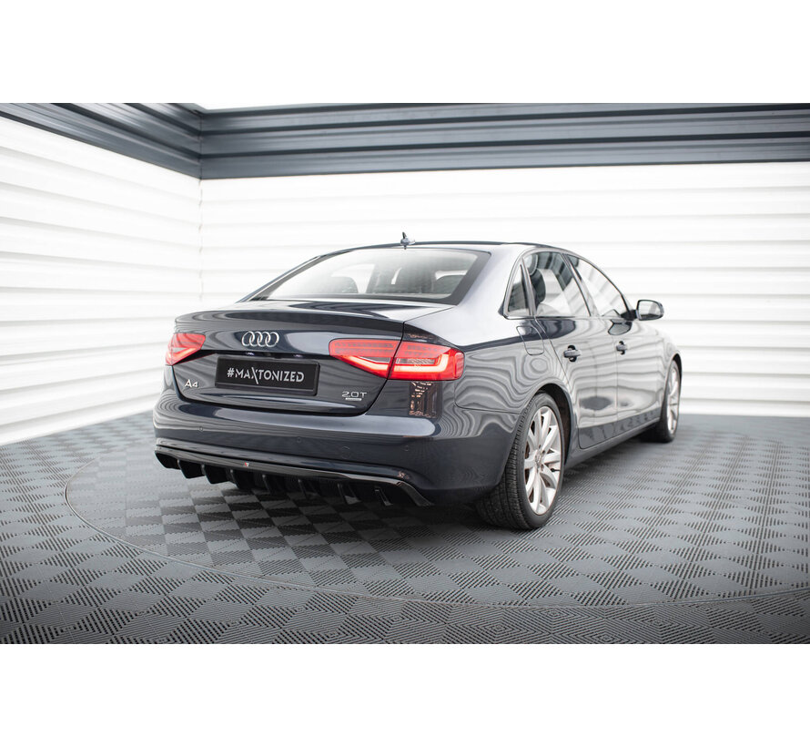 Maxton Design Rear Valance Audi A4 B8 Facelift (Single side dual exhaust version)