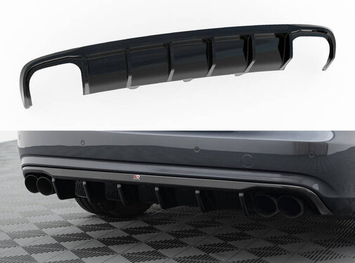 Maxton Design Maxton Design Rear Valance Audi A4 B8 Facelift (Version with dual exhausts on both sides)