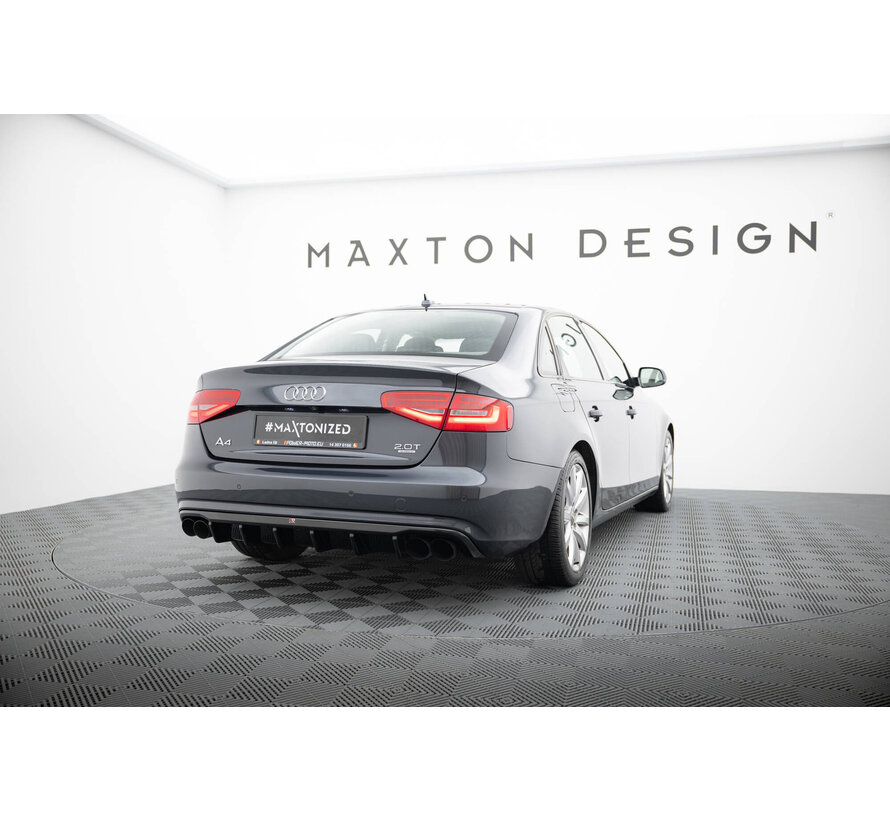 Maxton Design Rear Valance Audi A4 B8 Facelift (Version with dual exhausts on both sides)