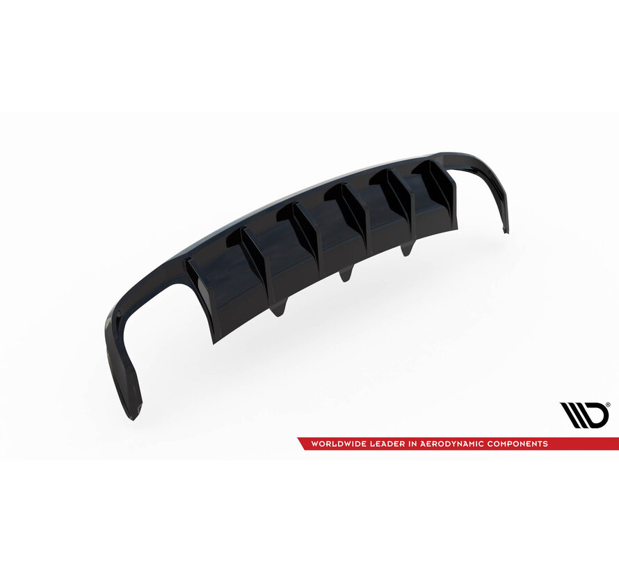 Maxton Design Rear Valance Audi A4 B8 Facelift (Version with dual exhausts on both sides)