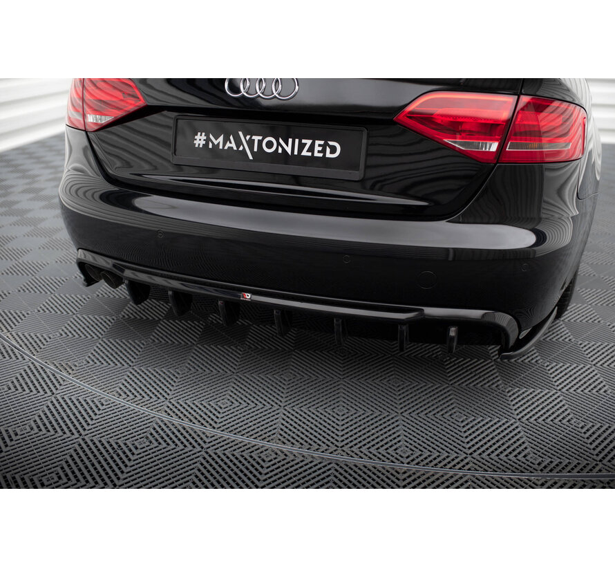 Maxton Design Rear Valance Audi A4 B8 (Single side dual exhaust version)