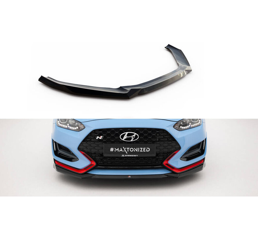 Maxton Design Front Splitter V.1 Hyundai Veloster N Mk2