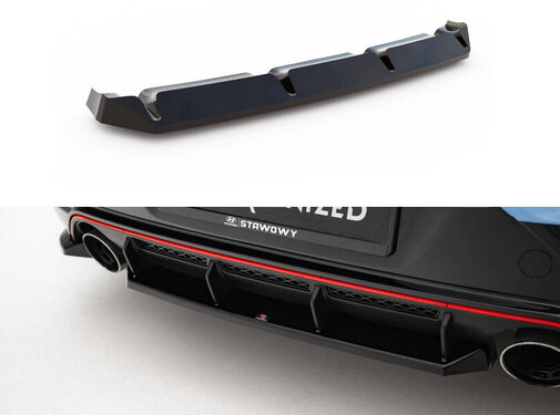 Maxton Design Maxton Design Central Rear Splitter for Hyundai Veloster N Mk2