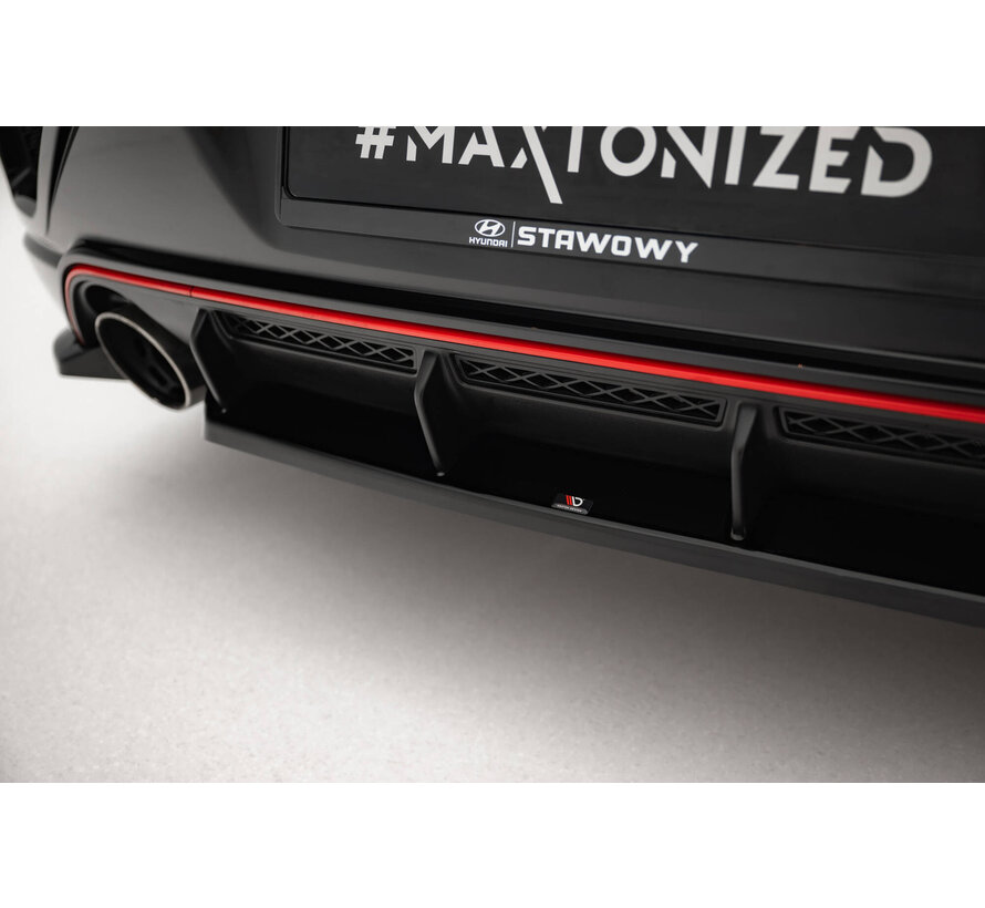 Maxton Design Central Rear Splitter for Hyundai Veloster N Mk2
