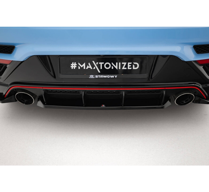 Maxton Design Central Rear Splitter for Hyundai Veloster N Mk2