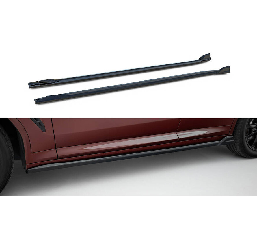 Maxton Design Side Skirts Diffusers BMW iX3 M-Pack G08 Facelift