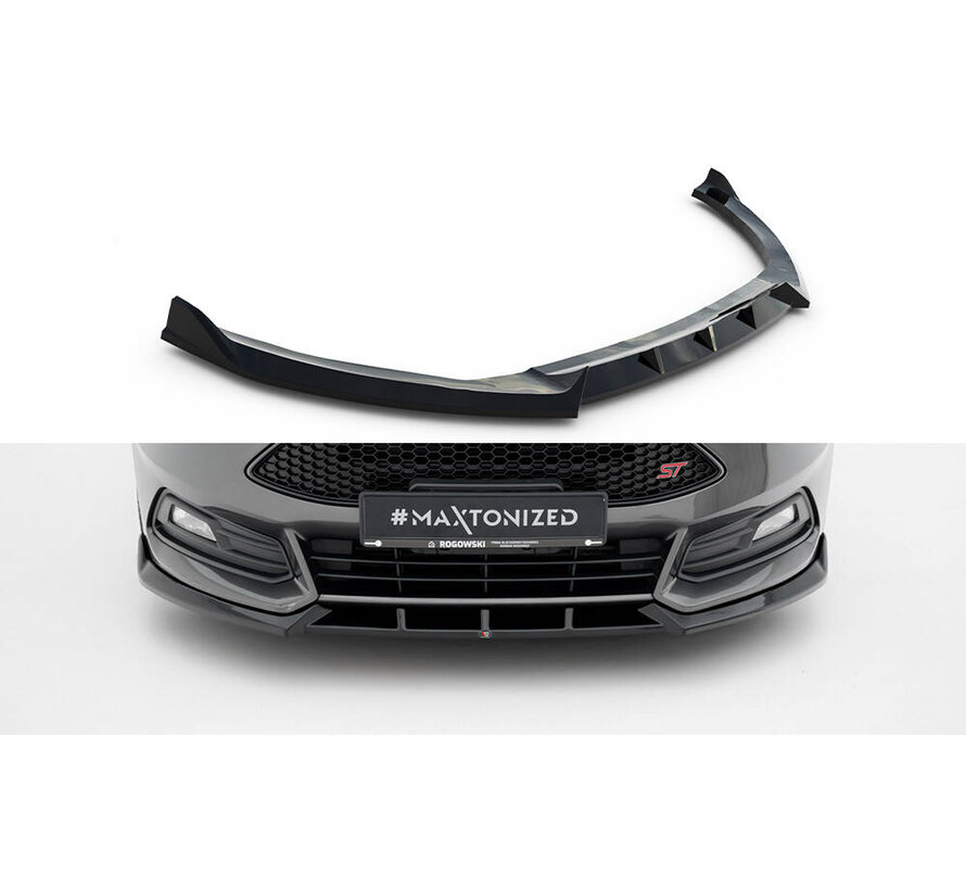 Maxton Design Front Splitter V.6 Ford Focus ST Mk3 Facelift