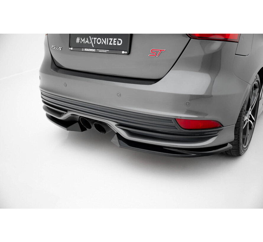 Maxton Design Rear Side Splitters V.3 Ford Focus ST Mk3 Facelift