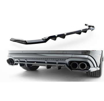 Maxton Design Maxton Design Rear Splitter (with vertical bars) V.2 Audi SQ8 / Q8 S-Line Mk1 Facelift