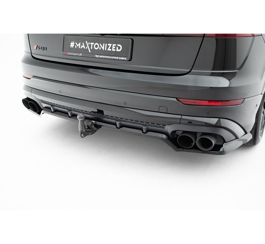Maxton Design Rear Splitter (with vertical bars) V.2 Audi SQ8 / Q8 S-Line Mk1 Facelift