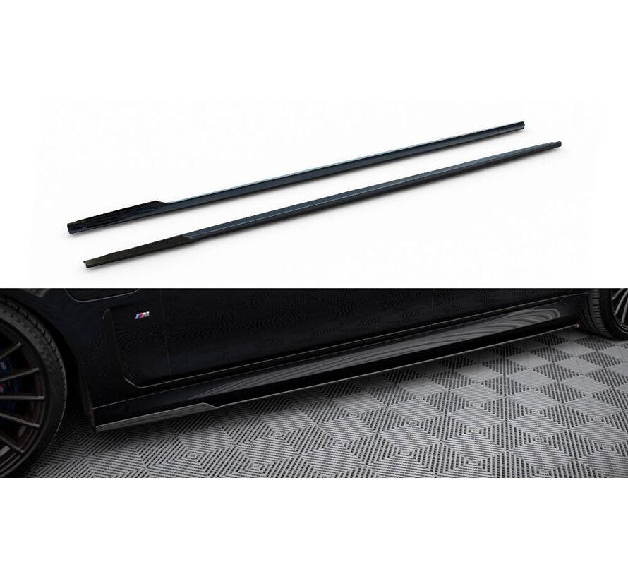 Maxton Design Side Skirts Diffusers V.2  for BMW 7 Long M-Pack G12