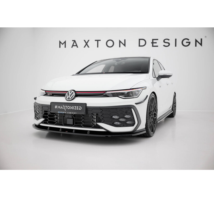 Maxton Design Front Splitter V.1 Volkswagen Golf GTI / GTE / R-Line Mk8 Facelift