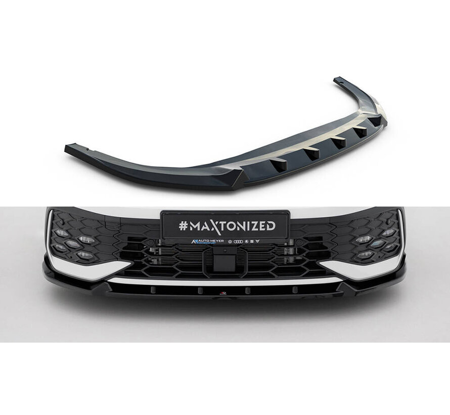 Maxton Design Front Splitter V.2 Volkswagen Golf GTI / GTE / R-Line Mk8 Facelift