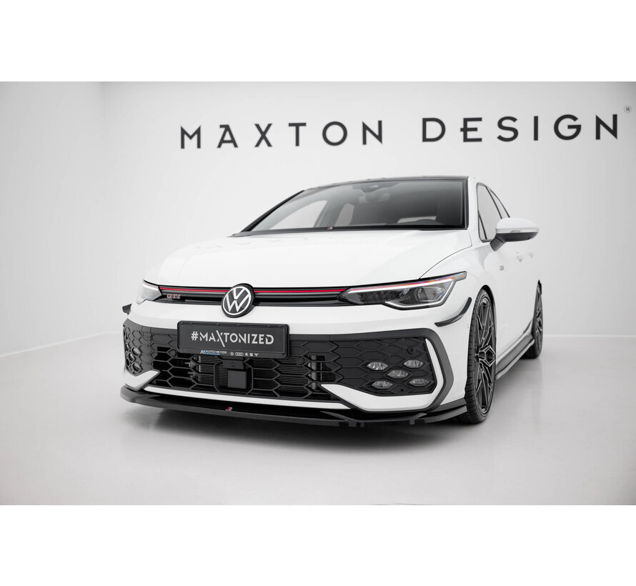 Maxton Design Front Splitter V.4 Volkswagen Golf GTI / GTE / R-Line Mk8 Facelift