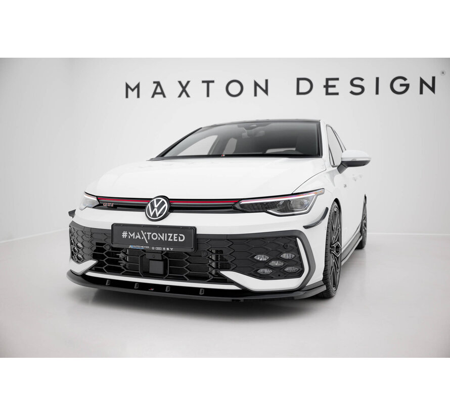 Maxton Design Front Splitter V.5 Volkswagen Golf GTI / GTE / R-Line Mk8 Facelift