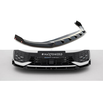 Maxton Design Maxton Design Front Splitter V.2 + Flaps Volkswagen Golf GTI / GTE / R-Line Mk8 Facelift