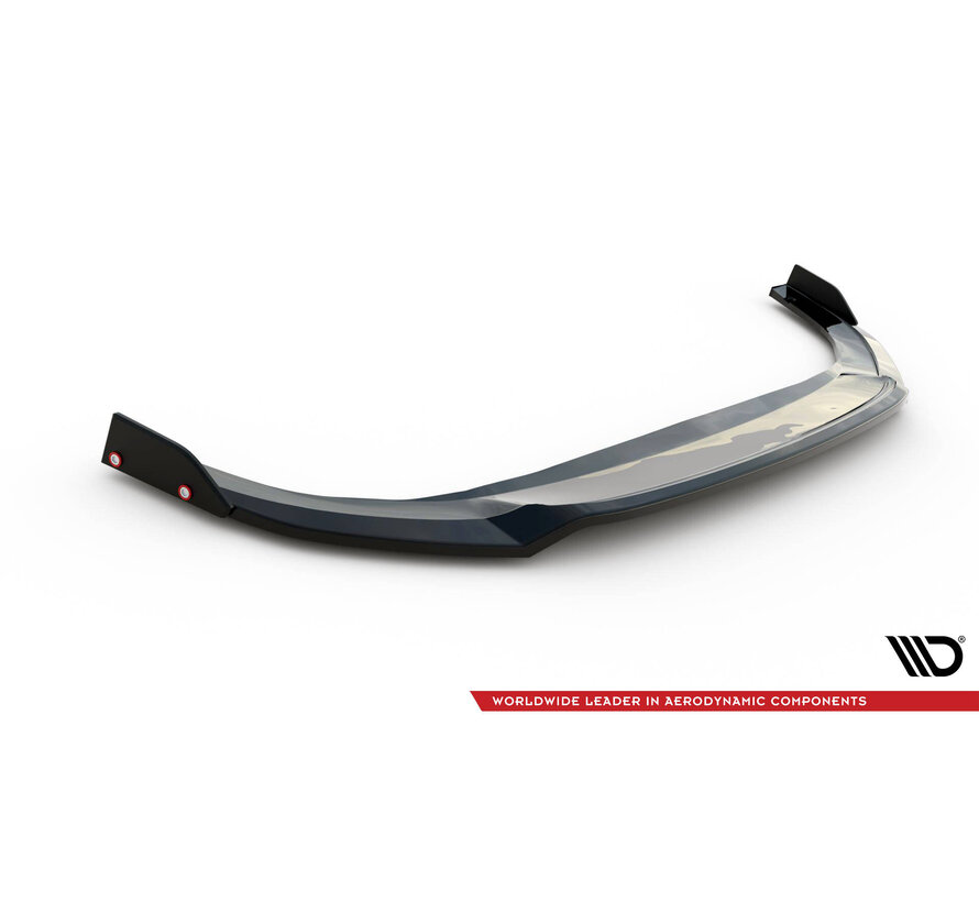 Maxton Design Front Splitter V.3 + Flaps Volkswagen Golf GTI / GTE / R-Line Mk8 Facelift