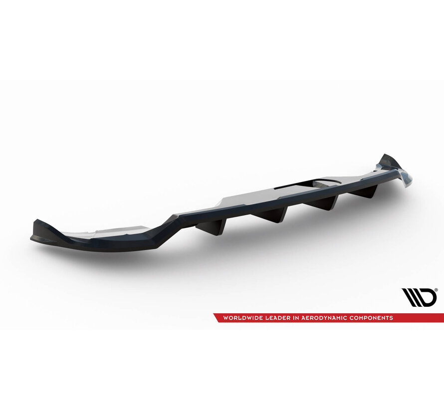 Maxton Design Rear Splitter (with vertical bars) Skoda Kamiq Monte Carlo Mk1 Facelift