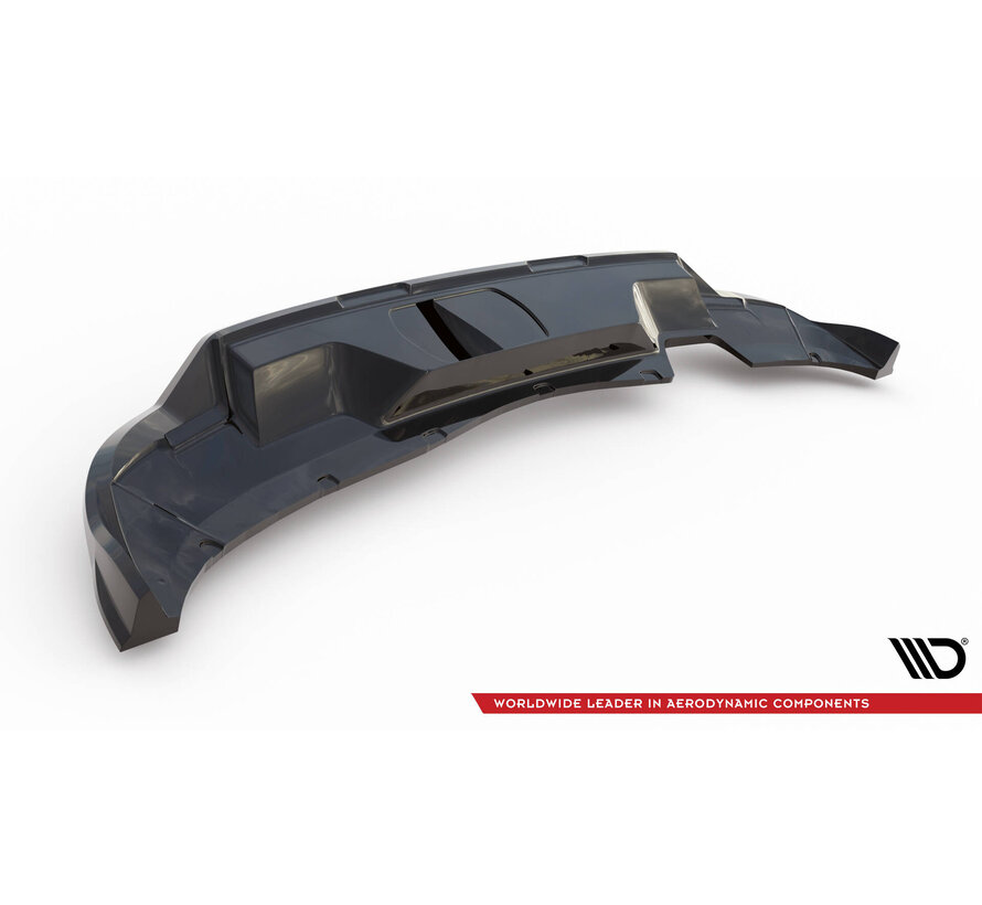 Maxton Design Rear Splitter (with vertical bars) Skoda Kamiq Monte Carlo Mk1 Facelift