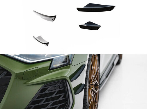 Maxton Design Maxton Design Front Bumper Wings (Canards) Audi S3 Sportback / A3 S-line Sportback 8Y Facelift