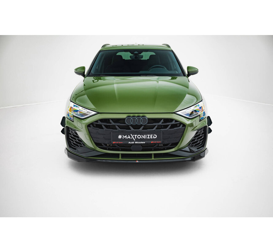 Maxton Design Front Splitter V.2 Audi S3 Sportback / A3 S-line Sportback  8Y Facelift