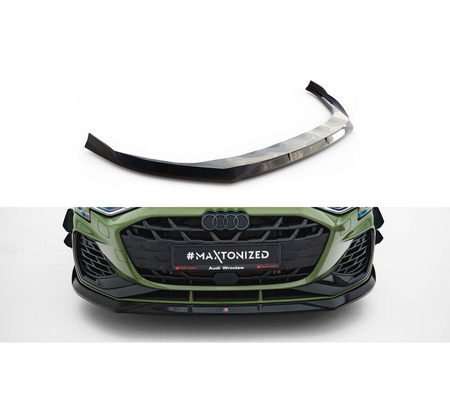 Maxton Design Front Splitter V.3 Audi S3 Sportback / A3 S-line Sportback  8Y Facelift
