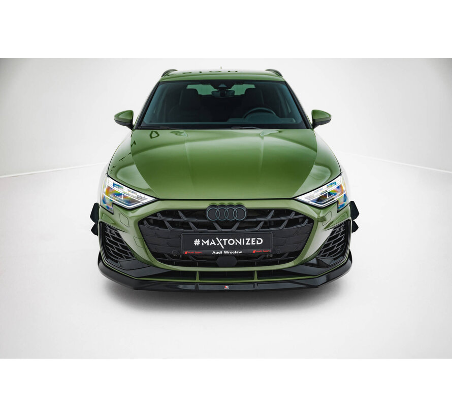 Maxton Design Front Splitter V.3 Audi S3 Sportback / A3 S-line Sportback  8Y Facelift