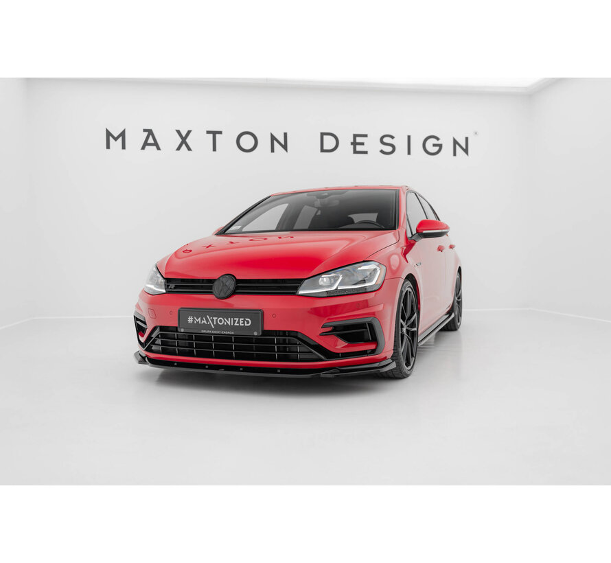 Maxton Design Set of Splitters V.2 Volkswagen Golf R Hatchback Mk7 Facelift