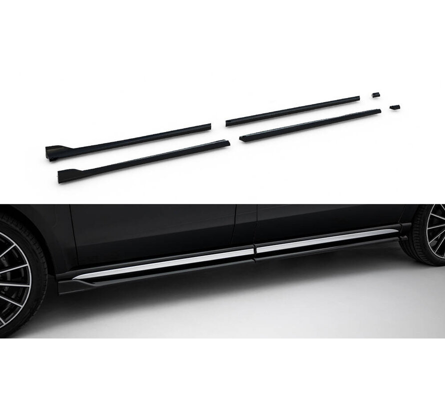 Maxton Design Side Skirts Diffusers Mercedes-Benz V-Class Long AMG-Line W447 Facelift 2