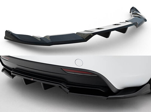 Maxton Design Maxton Design Rear Splitter (with vertical bars) V.1 Tesla Model 3 Performance Mk1 Facelift