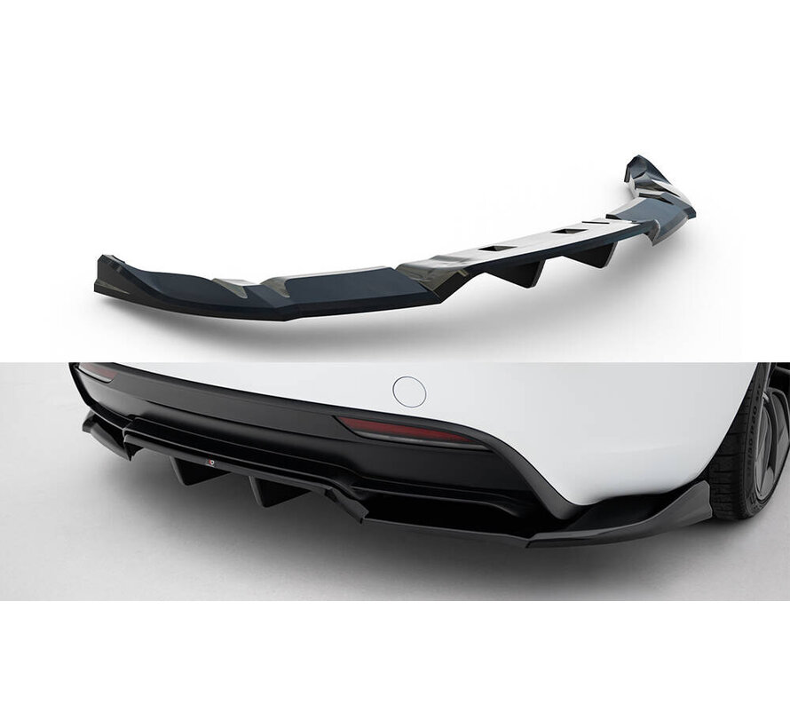 Maxton Design Rear Splitter (with vertical bars) V.1 Tesla Model 3 Performance Mk1 Facelift