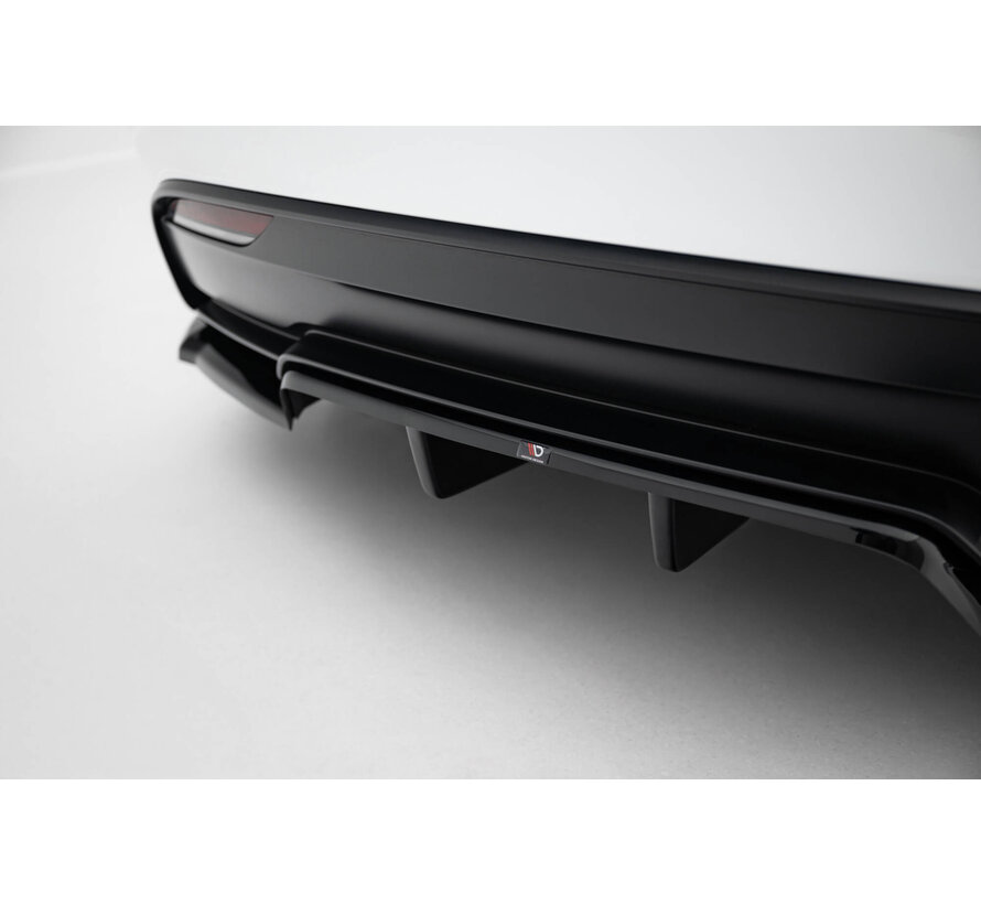 Maxton Design Rear Splitter (with vertical bars) V.1 Tesla Model 3 Performance Mk1 Facelift