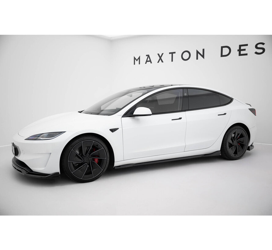 Maxton Design Side Skirts Diffusers V.1 Tesla Model 3 Performance Mk1 Facelift