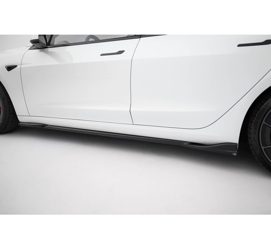 Maxton Design Side Skirts Diffusers V.1 Tesla Model 3 Performance Mk1 Facelift