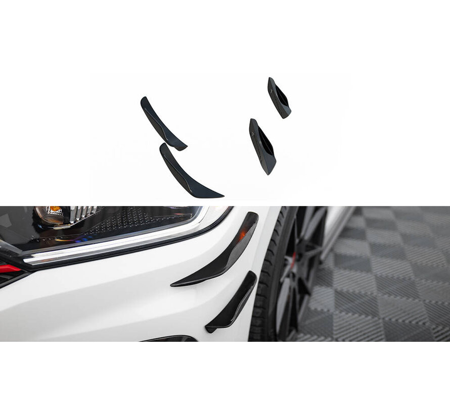 Maxton Design Front Bumper Wings (Canards) Volkswagen Jetta GLI Mk7