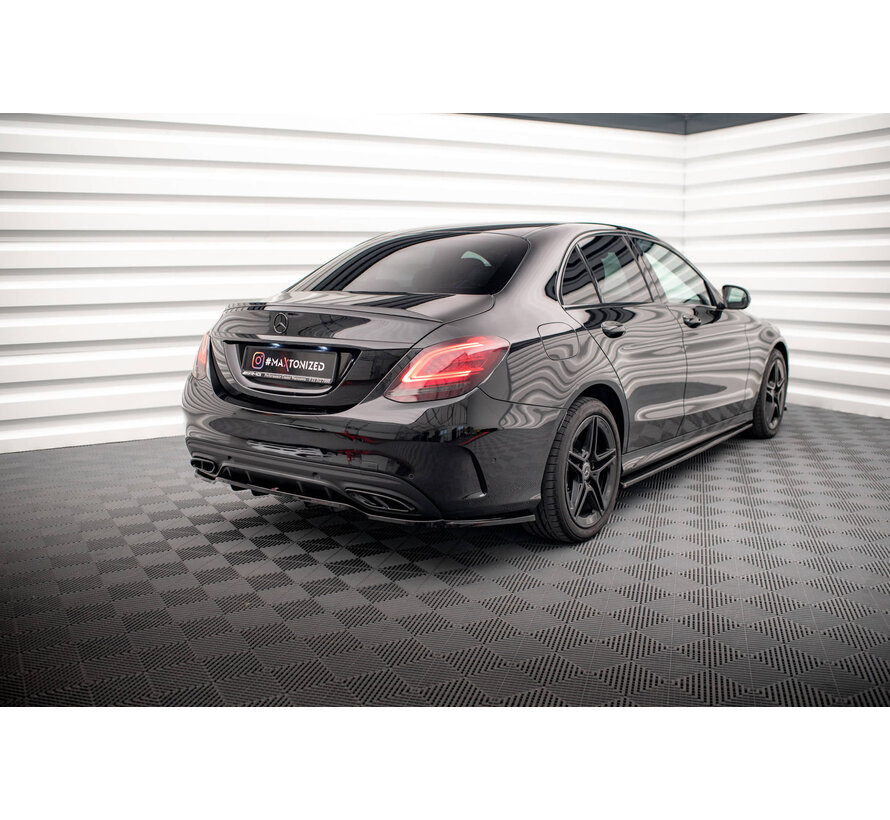 Maxton Design Set of Splitters Mercedes-Benz C AMG-Line Sedan / Estate W205 Facelift / S205 Facelift