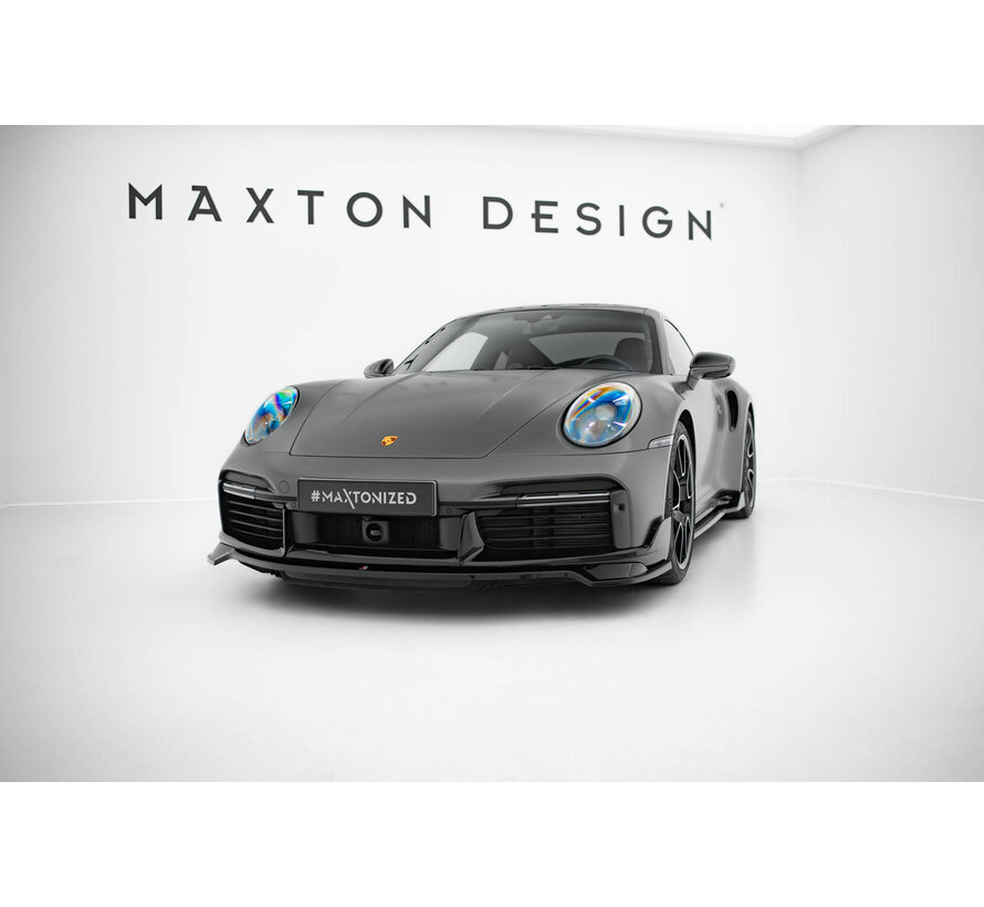 Maxton Design Front Splitter Porsche 911 Turbo S Sport Package 992