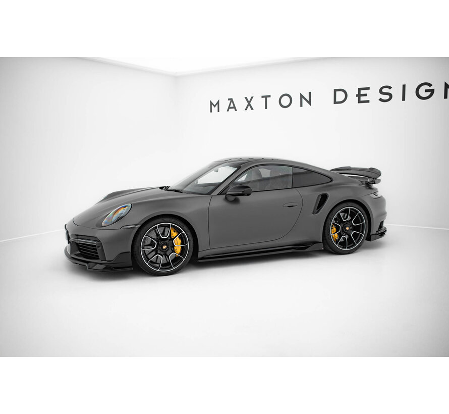 Maxton Design Side Skirts Diffusers Porsche 911 Turbo S Sport Package 992
