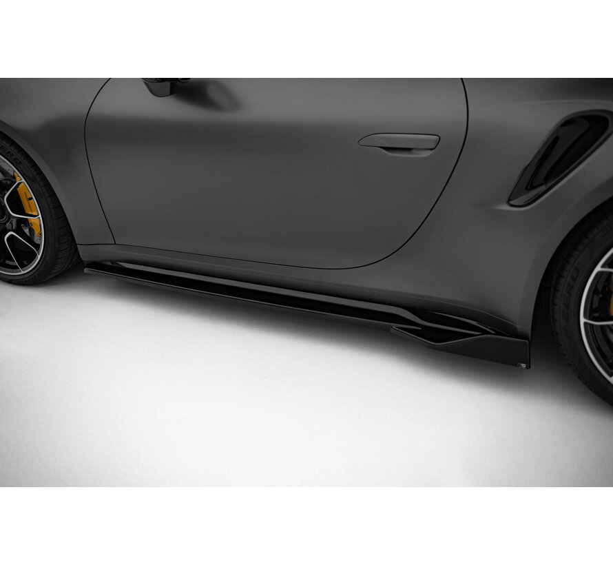 Maxton Design Side Skirts Diffusers Porsche 911 Turbo S Sport Package 992