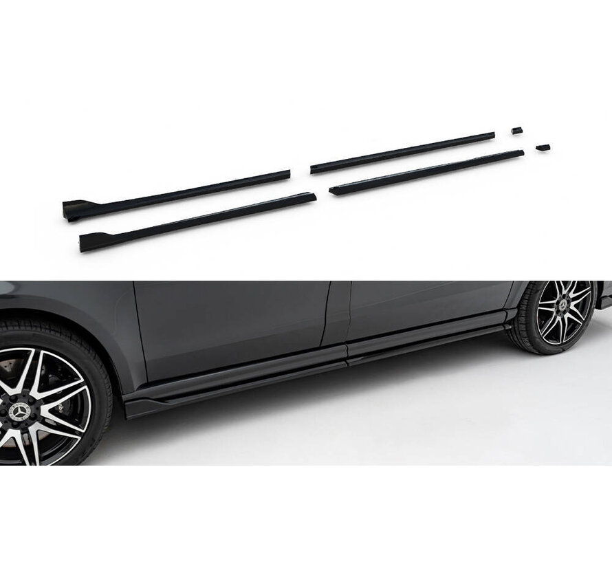 Maxton Design Side Skirts Diffusers Mercedes-Benz V-Class Long AMG-Line W447