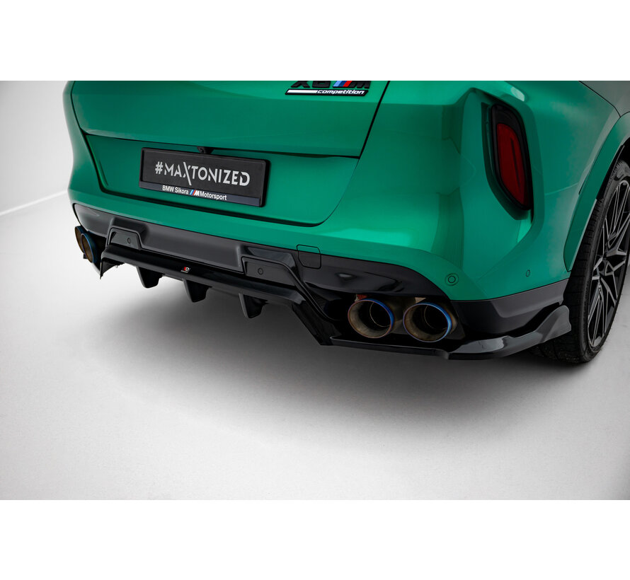 Maxton Design Rear Splitter (with vertical bars) BMW X6 M F96 Facelift