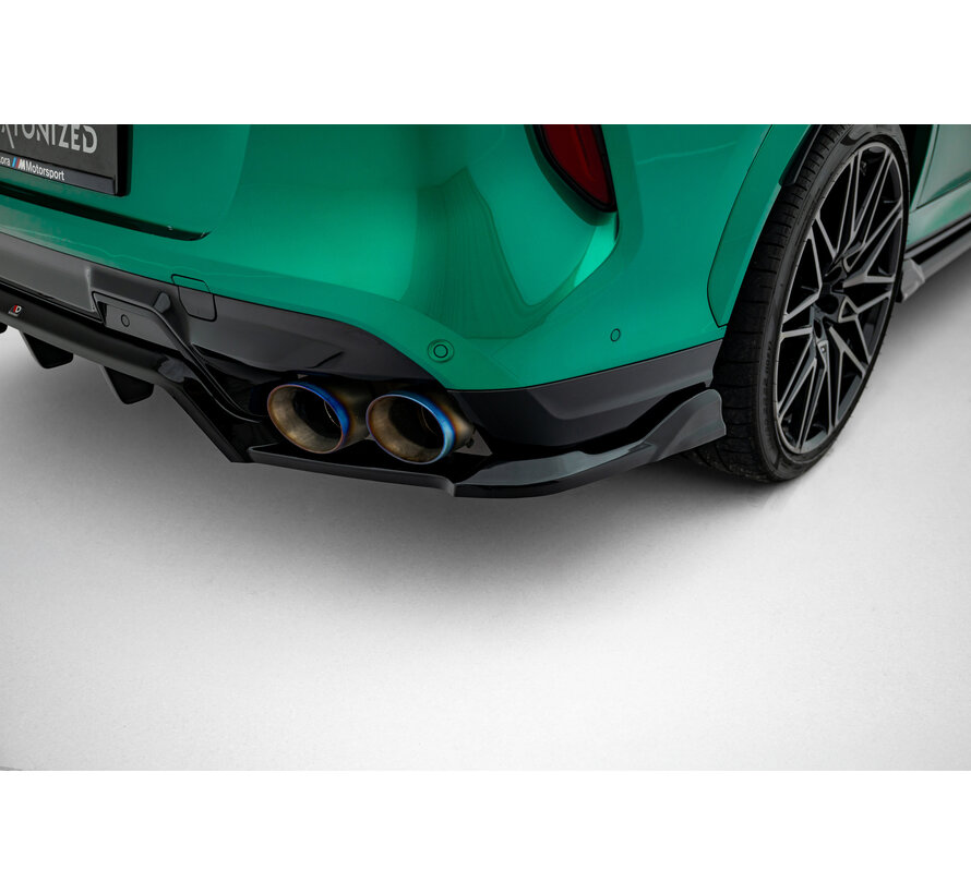 Maxton Design Rear Splitter (with vertical bars) BMW X6 M F96 Facelift