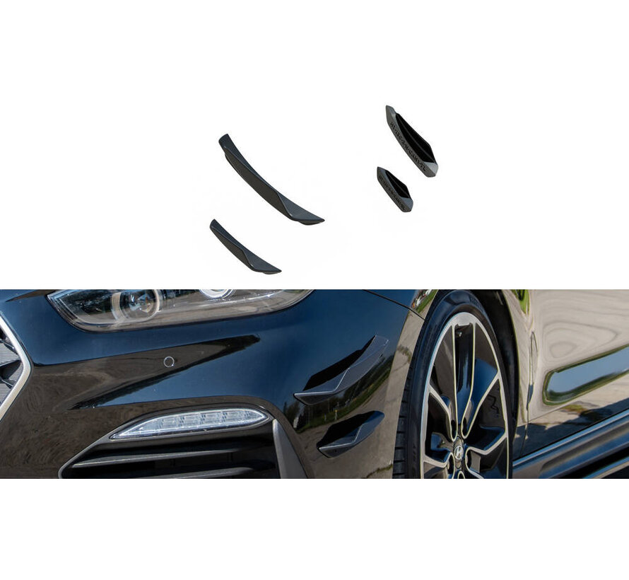 Maxton Design Front Bumper Wings (Canards) Hyundai I30 N Mk3