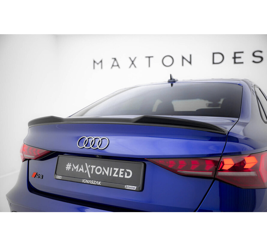 Maxton Design Spoiler Cap 3D Audi A3 S-Line Sedan / S3 Sedan 8Y Facelift