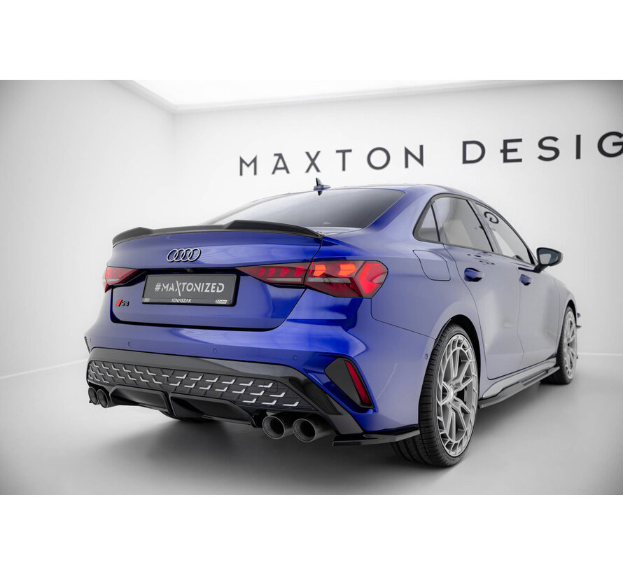 Maxton Design Spoiler Cap 3D Audi A3 S-Line Sedan / S3 Sedan 8Y Facelift