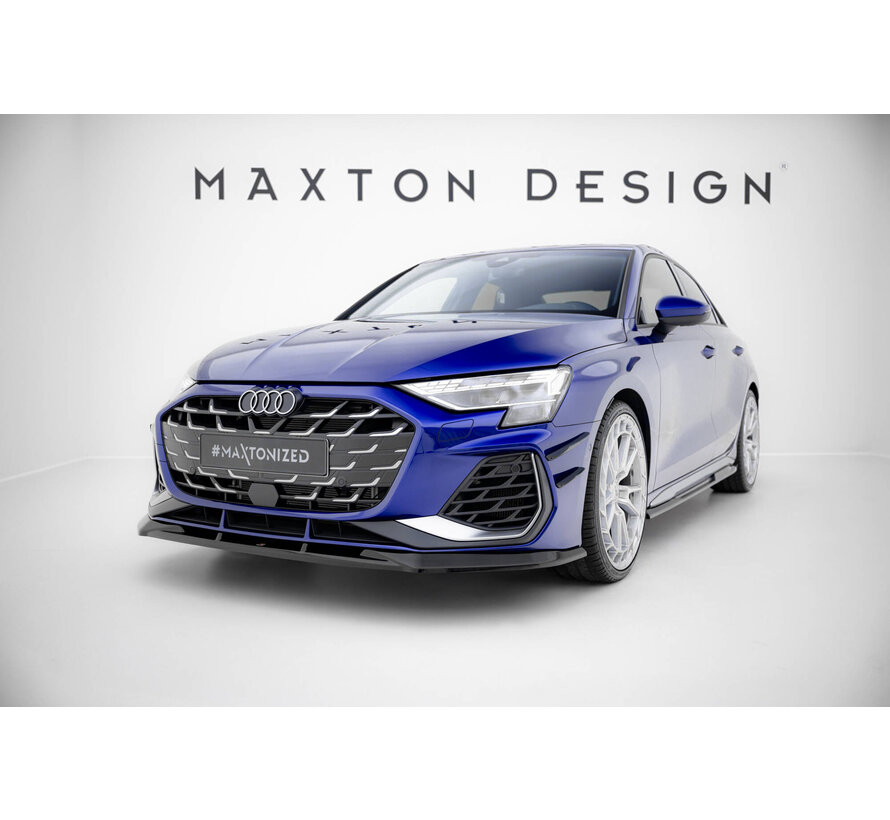 Maxton Design Front Bumper Wings (Canards) Audi A3 S-Line Sedan / S3 Sedan 8Y Facelift
